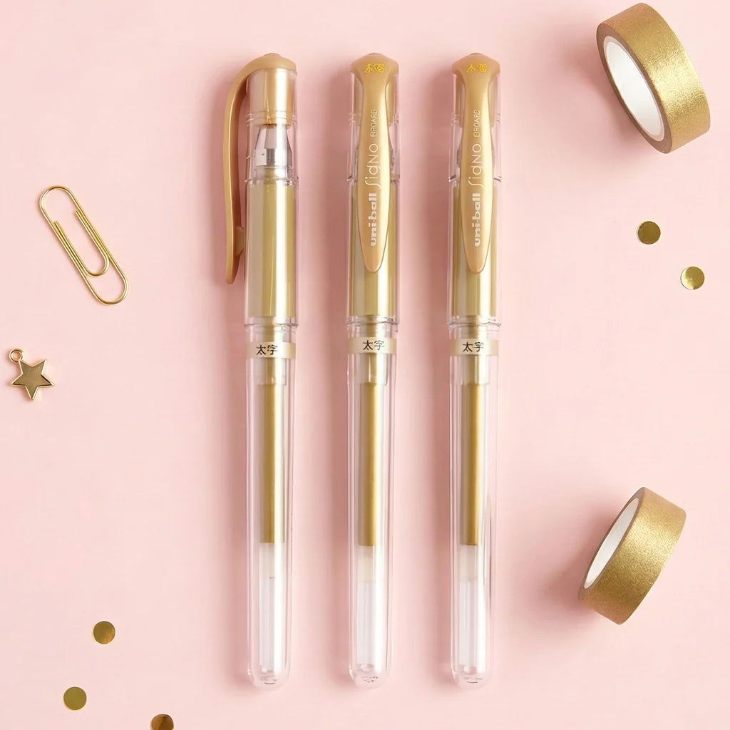 Uni-ball Signo Broad Gel Pen - Gold Ink
